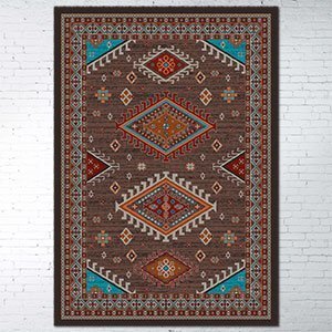 203703 - Persian Southwest Brown 5ft x 8ft Rug