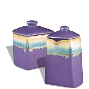212032 - Prado-Padilla Stoneware Cream and Sugar Set - Light Purple