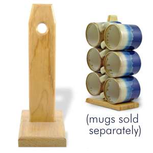 215582 - Wooden Mug Holder Post for 6 Mara or Padilla Mugs