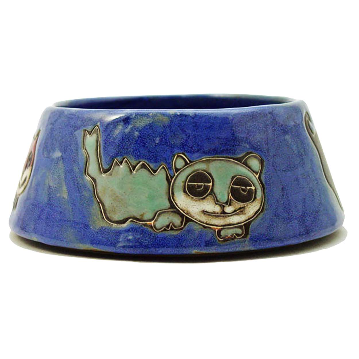 532BL - Mara Stoneware Cat Dish 24oz Blue