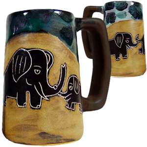 215941 - 513H4 Mara Stoneware Stein 16oz Elephant