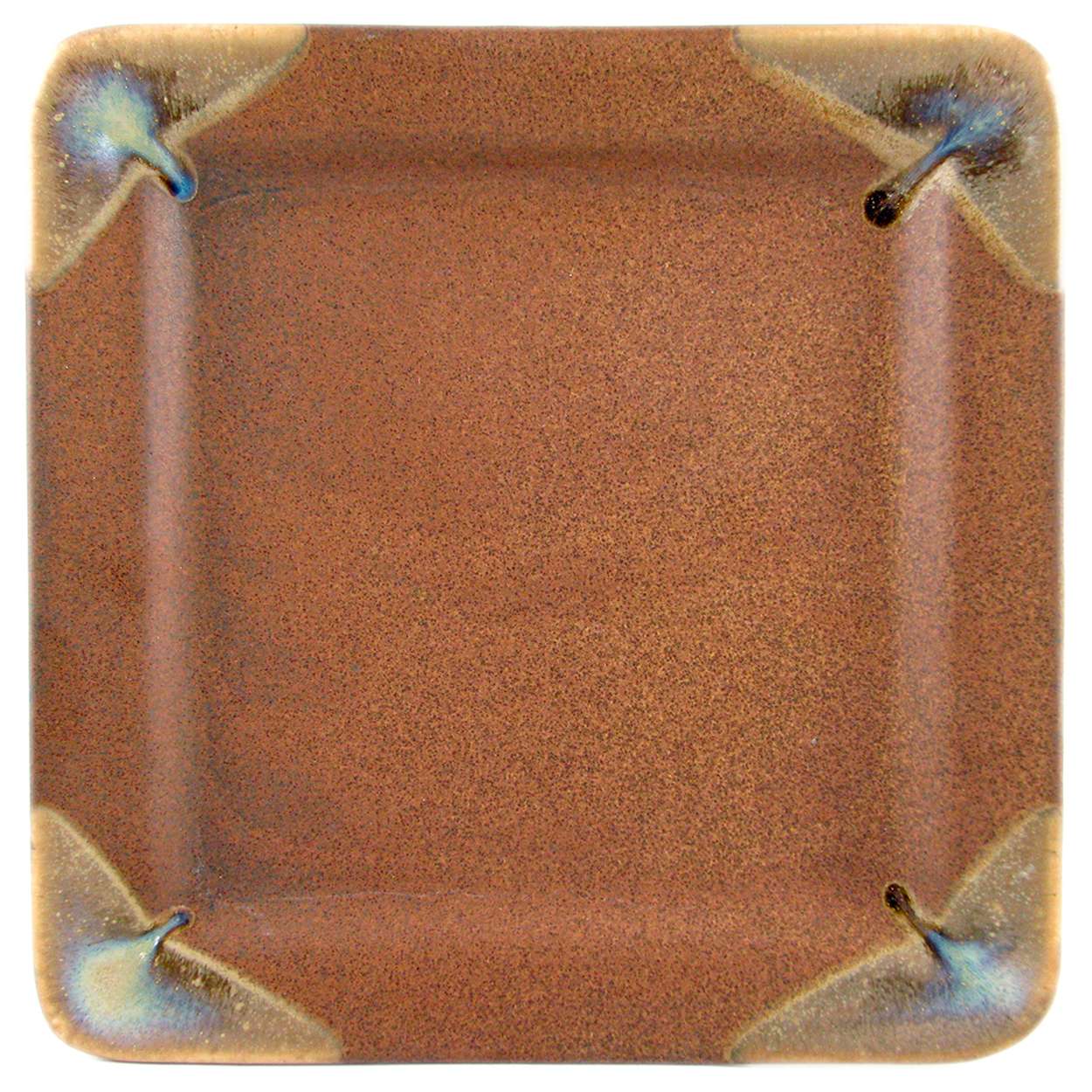 Prado Stoneware Square Dinner Plate Rustic Brown