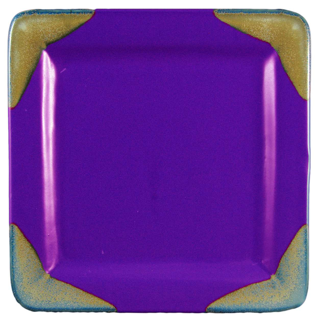 Prado Stoneware Square Dinner Plate Purple