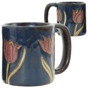 216759 - 510D6 - Mara Stoneware Mug 16oz Tulip Flower