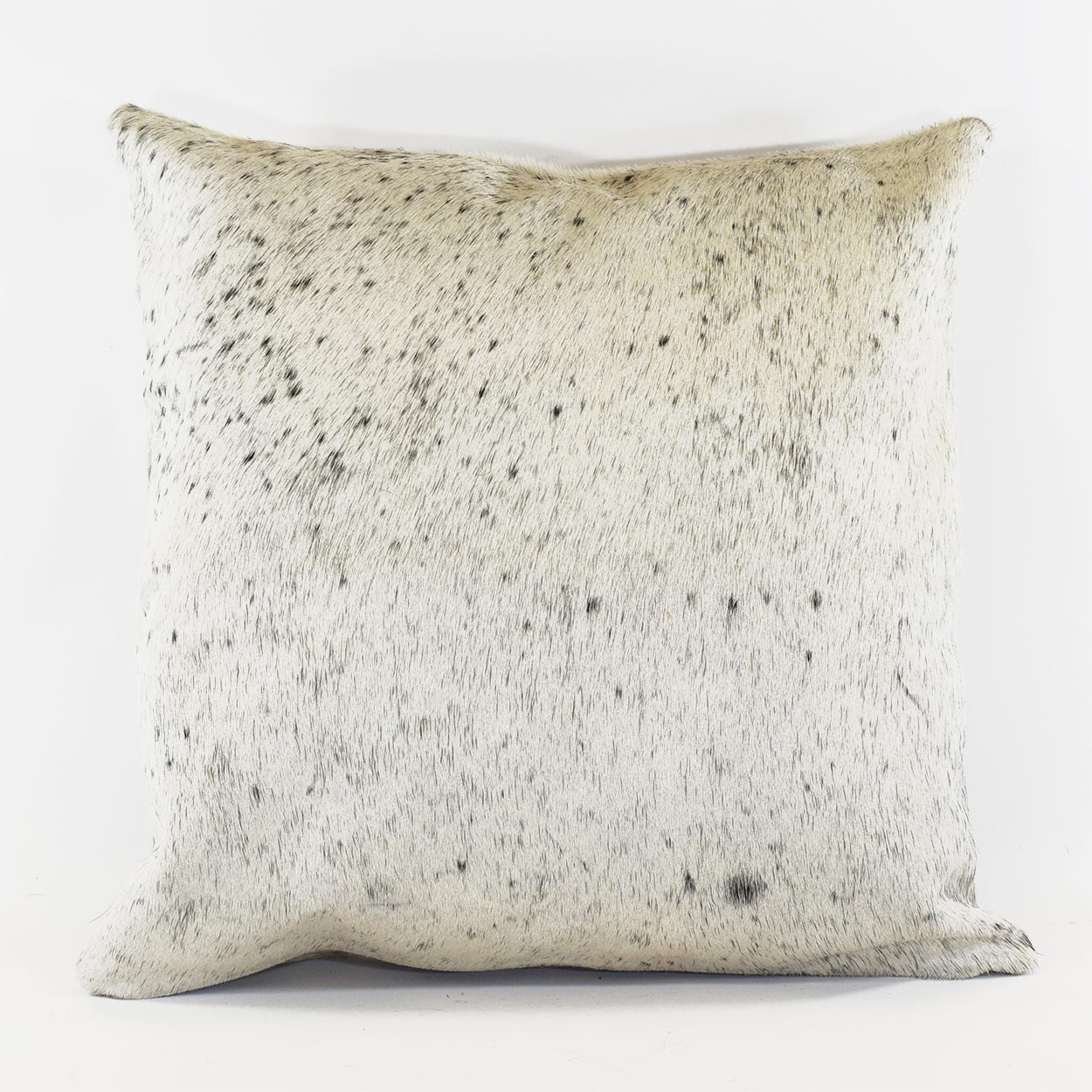 322028 - 20in x 20in Cowhide Pillow - Salt and Pepper Black - Mostly White