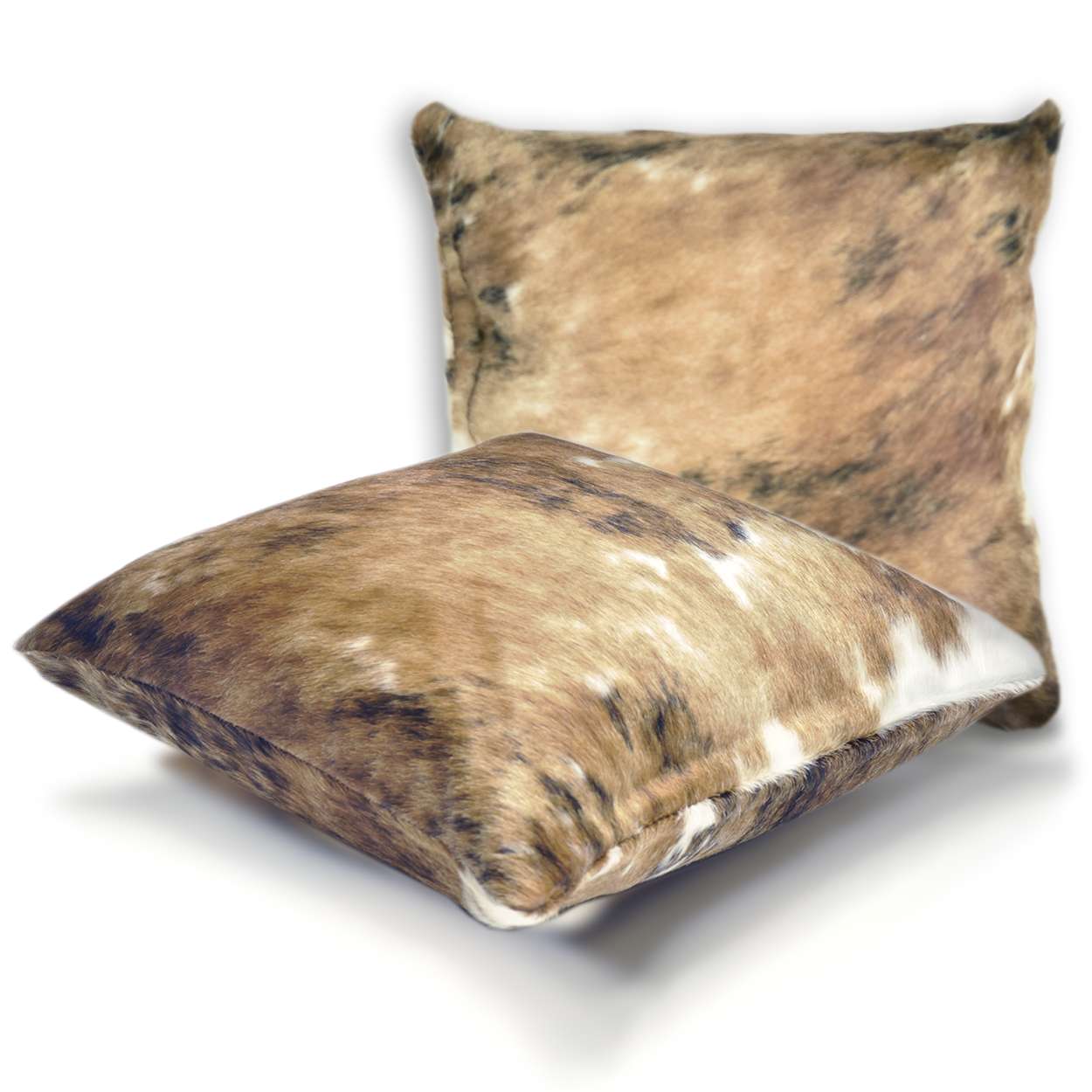 322074 - 20in Premium Cowhide Pillow - Tri-Color Brindle on Both Sides