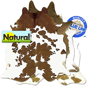 322101 - Value Line Grade B Natural Brown and White Cowhide