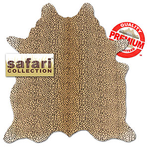 322306 - Safari Stenciled Cheetah Print Caramel Premium Cowhide