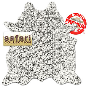 322307 - Safari Stenciled Cheetah Print on Beige Premium Cowhide