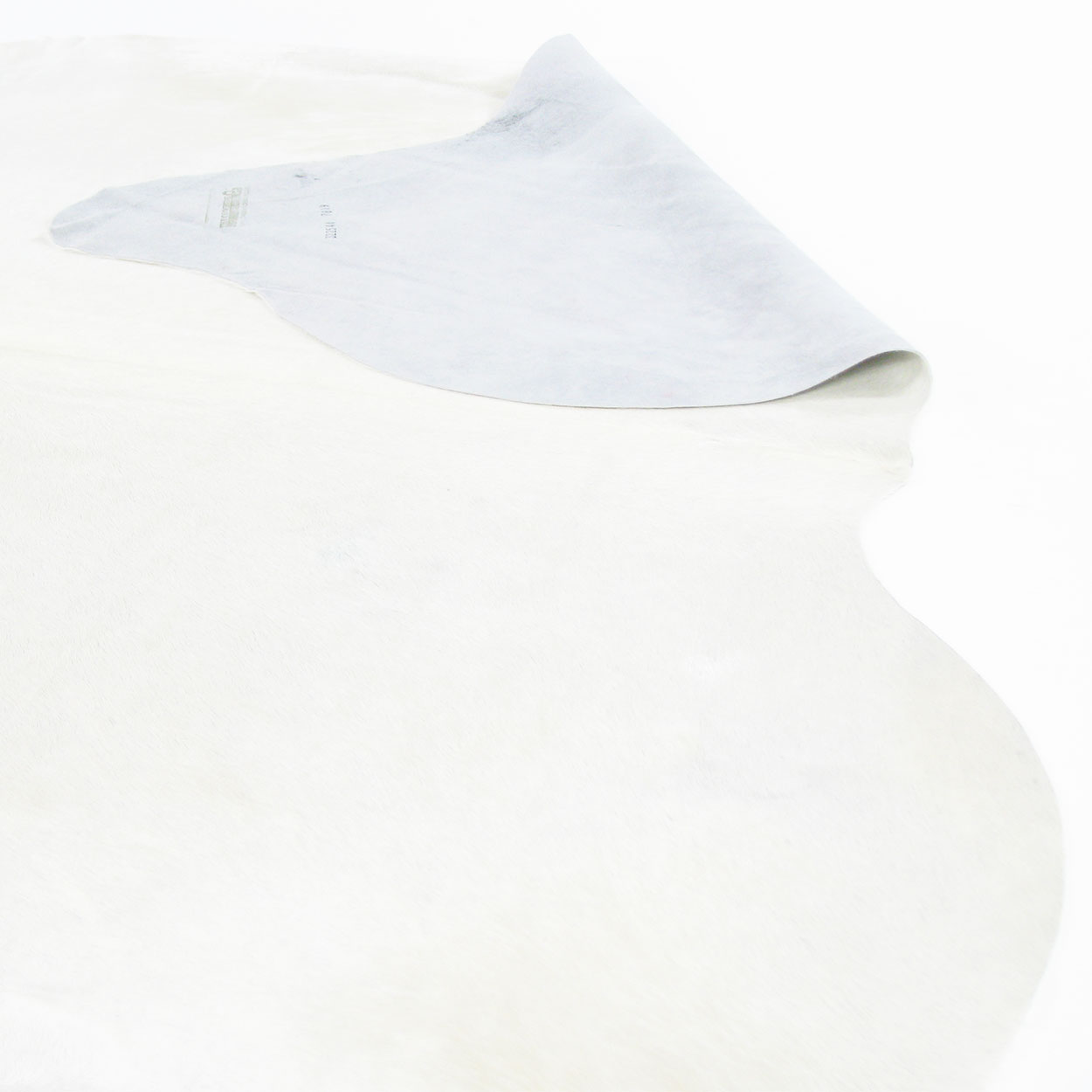 322514 - Premium Grade A Natural Solid Off White Cowhide