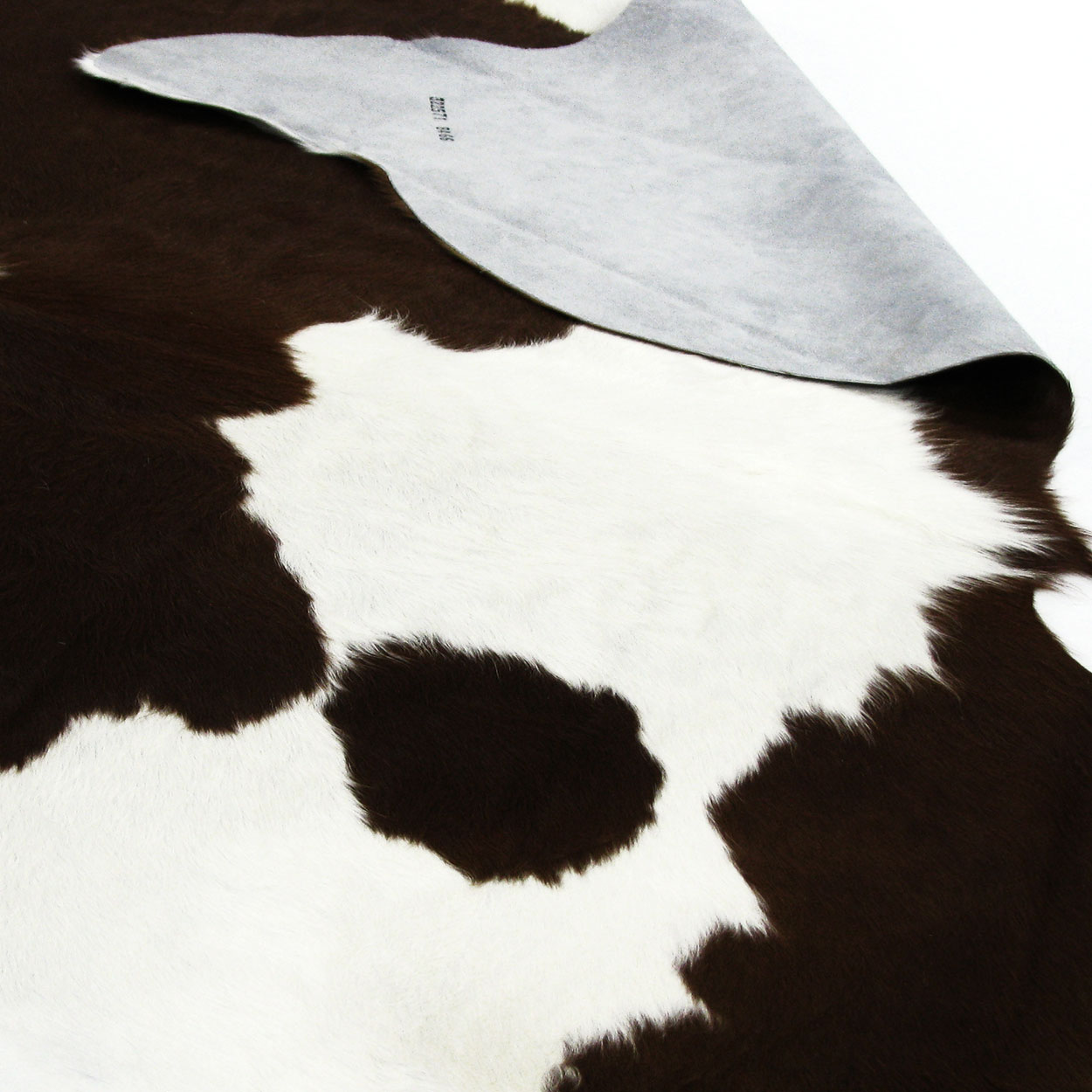 322573 - Premium Grade A Natural Chocolate and White Cowhide