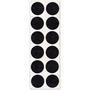 32404R - Custom Patchwork Cowhide Runner White Black Circles 32404R