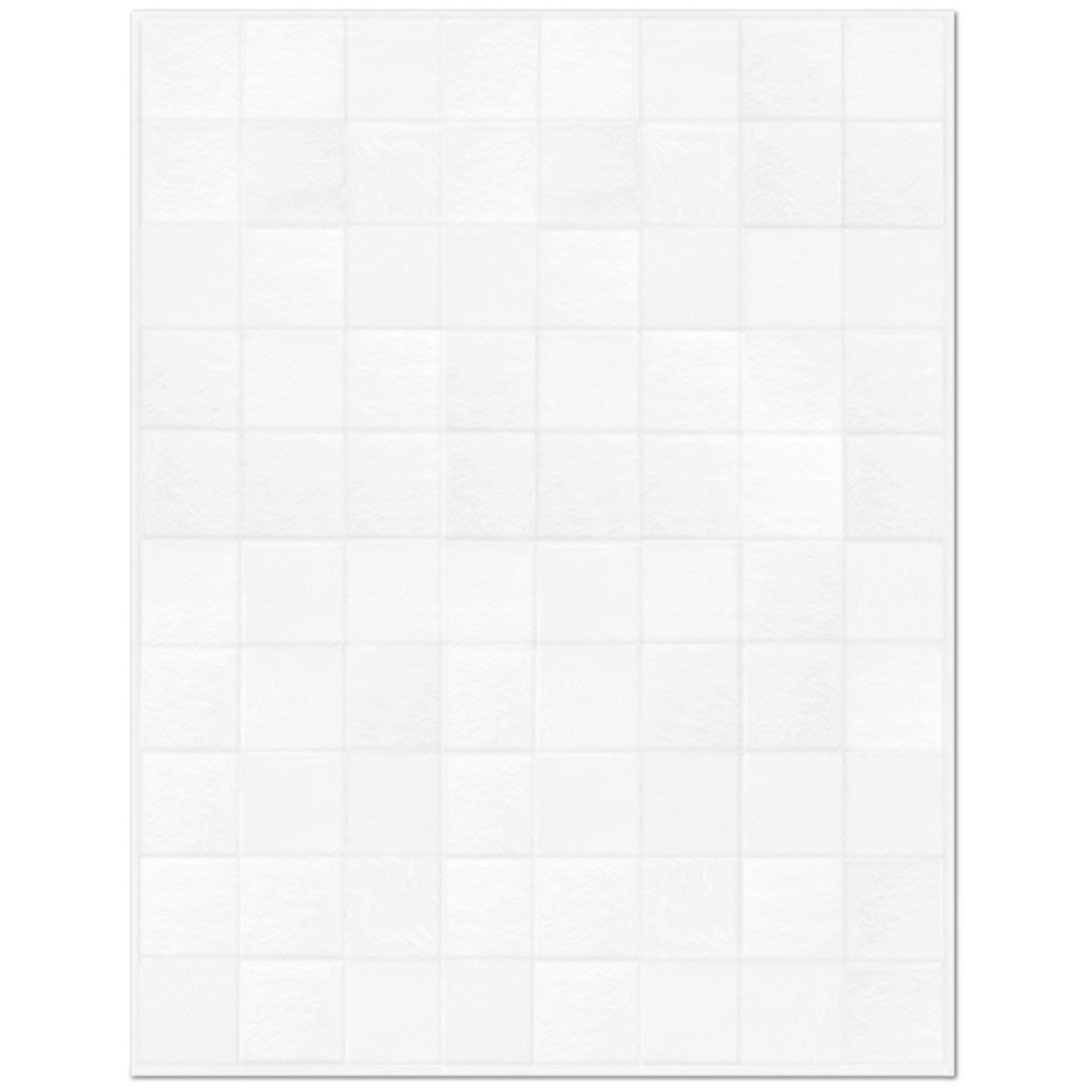 Custom Cowhide Patchwork Rug - 12in Squares - Off White