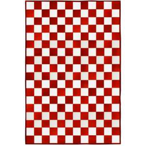 32492 - Custom Patchwork Cowhide Area Rug Color Checkerboard 32492