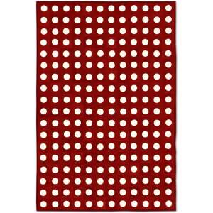32603 - Custom Patchwork Cowhide Area Rug White Dots on Color 32603