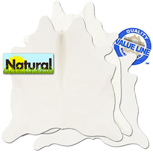 328409 - Value Line Grade B Natural Solid Off White Cowhide