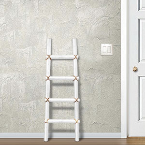 460248 - 48in Southwest Wooden Kiva Blanket Ladder in Turquoise