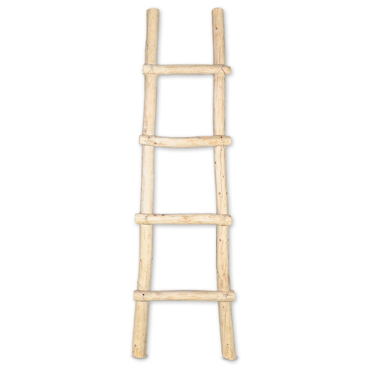 460372 - 6ft Decorative Wooden Kiva Log Ladder
