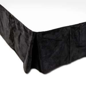 461641 - Micro-Plush Bed Skirt - Queen Solid Black