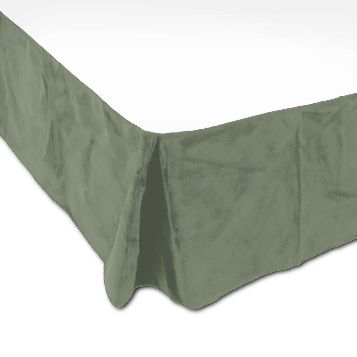 Micro-Plush Bed Skirt Queen 319 Sage Green