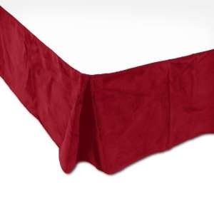 461651 - Micro-Plush Bed Skirt - Twin Barn Red