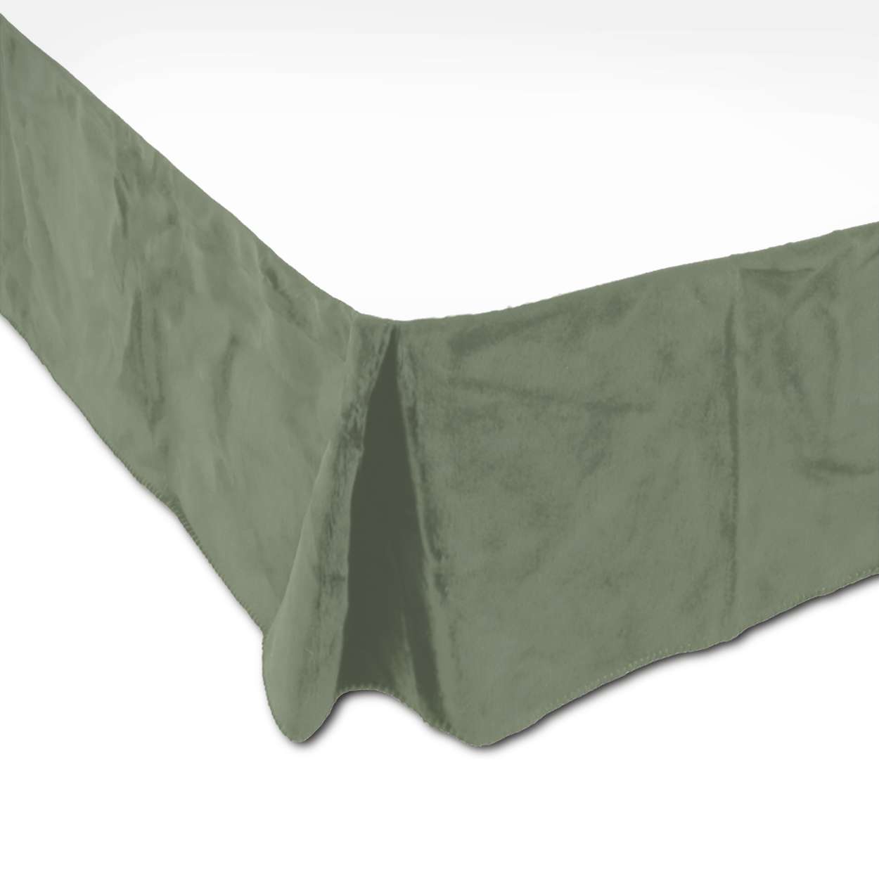 Micro-Plush Bed Skirt Cal King 319 Sage Green