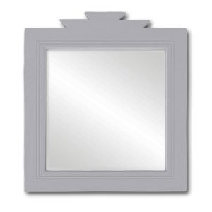 489114 - 17in Slate Gray Southwest Decor Lodge Mirror