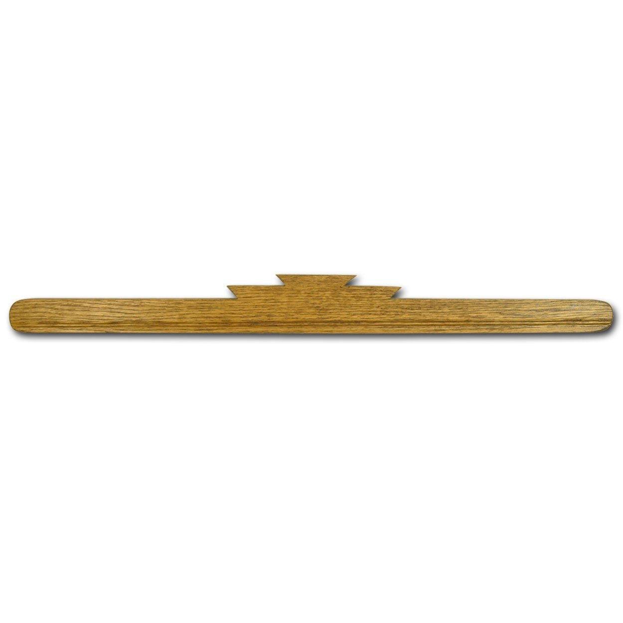 4892 - Provinical Brown Stained Oak Wall-Mount Rug Hanger
