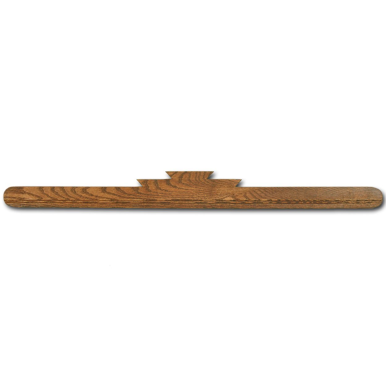 4893 - Red Mahogany Stained Oak Wall-Mount Rug Hanger