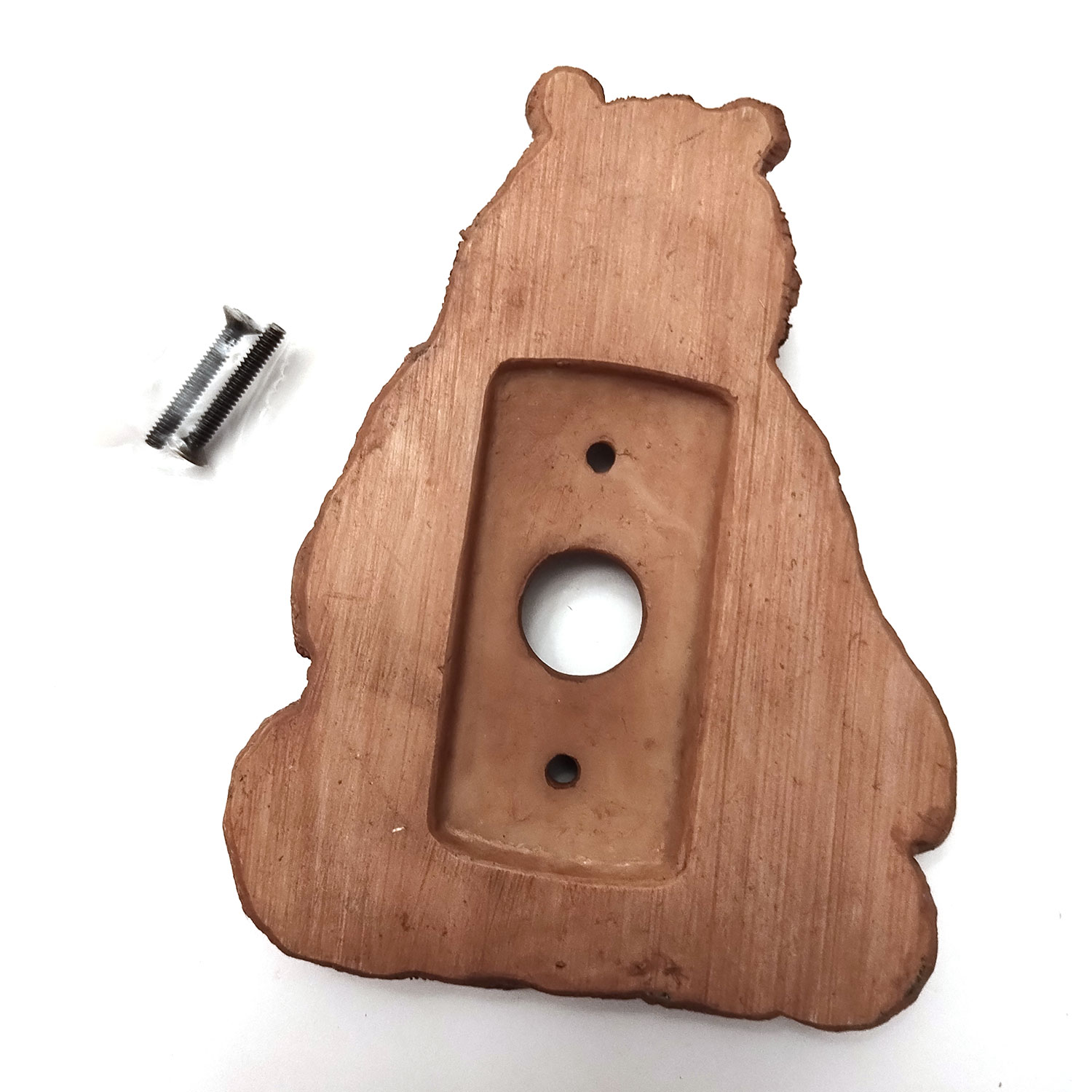 530807 - Lazart Bear and Cub Standard Round Button Doorbell Cover