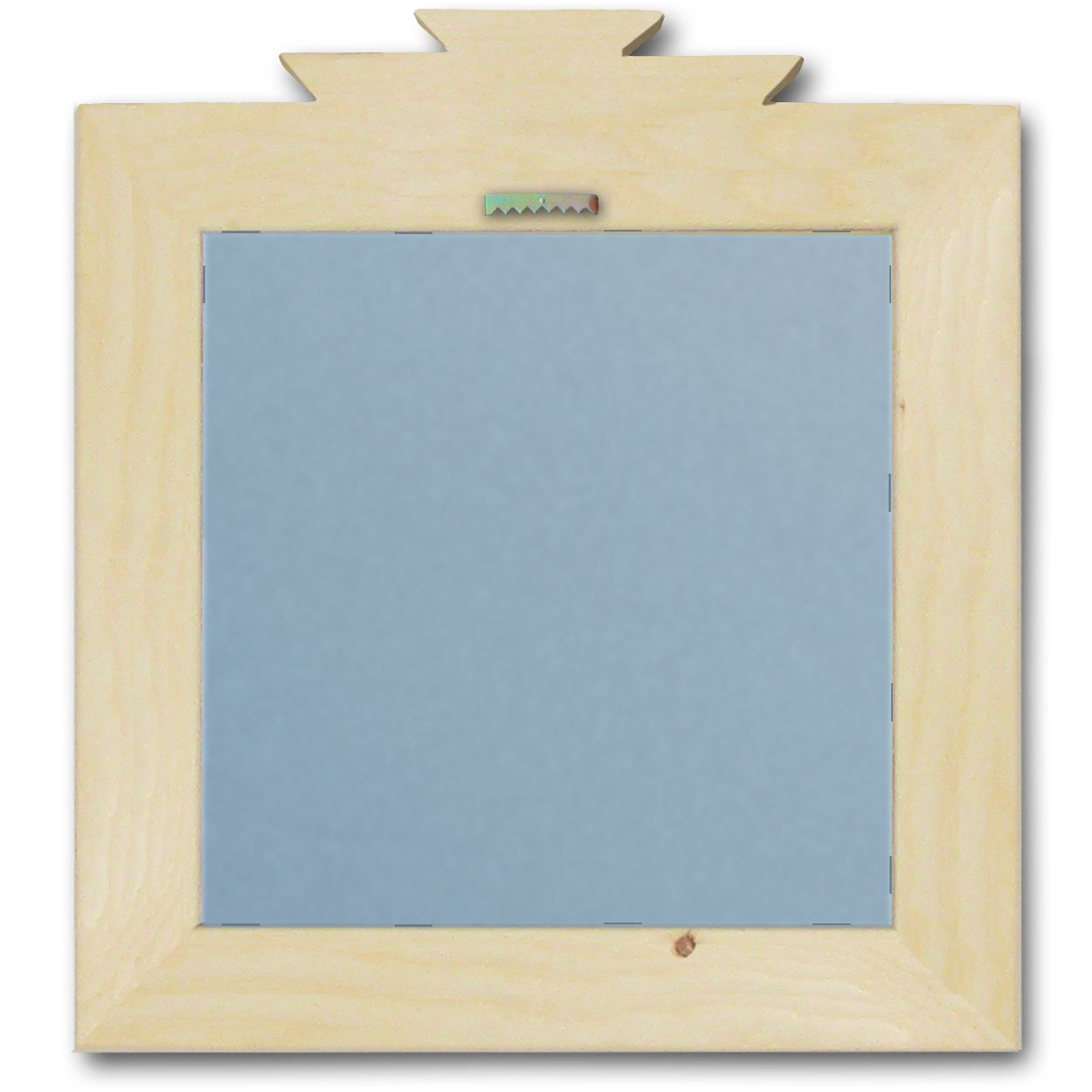 600019 - 17in Kokopelli and Sun Southwest Natural Pine Accent Mirror