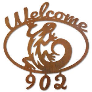 600307 - C-Gecko Welcome Custom House Numbers