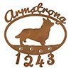 600842 - Pembroke Welsh Corgi Puppy Metal Custom Name and Address Sign