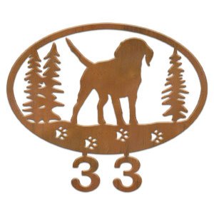601102 - Beagle Dog Breed Custom House Numbers