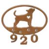601104 - Chihuahua Puppy Custom Metal Address Numbers Wall Art