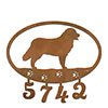 601130 - Bernese Mountain Dog Puppy Custom Metal Address Numbers Wall Art