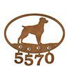 601135 - Brittany Spaniel Puppy Custom Metal Address Numbers Wall Art