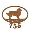 601141 - Collie Puppy Custom Metal Address Numbers Wall Art