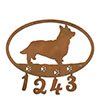 601142 - Pembroke Welsh Corgi Puppy Custom Metal Address Numbers Wall Art