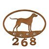 601163 - Vizsla Puppy Custom Metal Address Numbers Wall Art