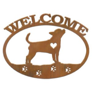 601204 - Chihuahua Metal Welcome Sign