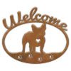 601208 - French Bulldog Puppy Welcome Metal Sign Wall Art