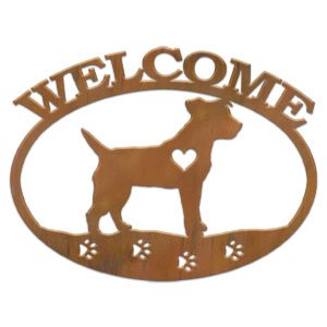 601212 - Jack Russell Metal Welcome Sign