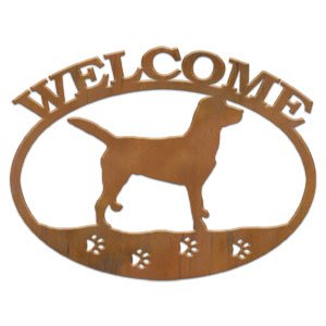 601213 - Labrador Retriever Metal Welcome Sign