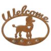 601216 - Miniature Poodle Welcome Metal Sign Wall Art