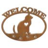 601220 - Contented Kitty Welcome Metal Sign Wall Art