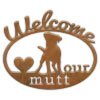 601222 - Love My Mixed Breed Welcome Metal Sign Wall Art