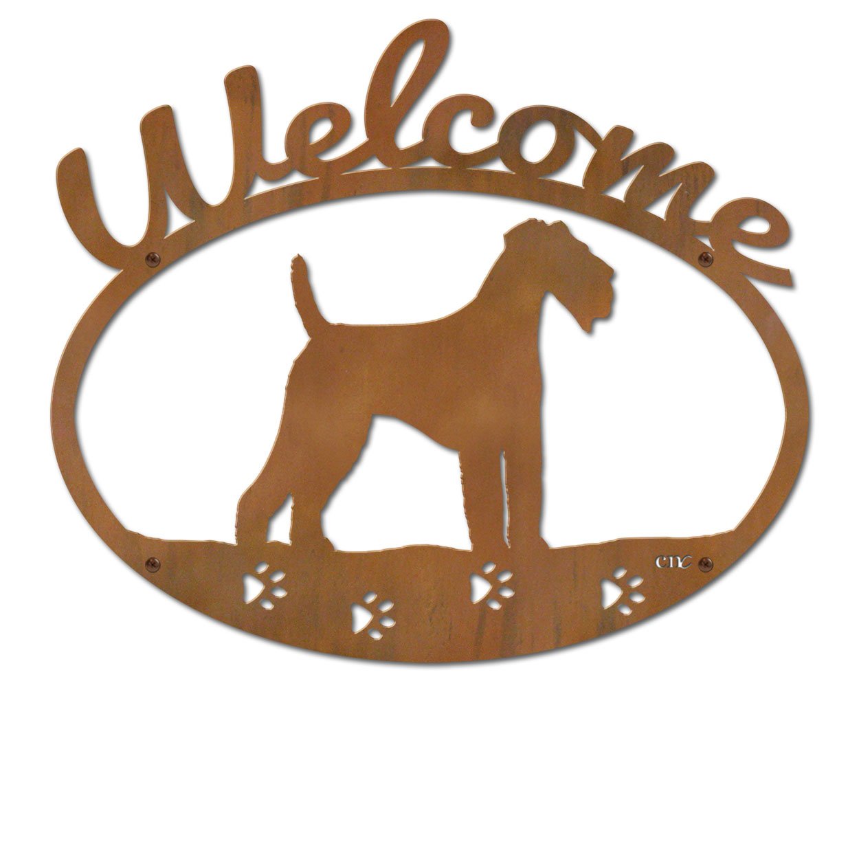 601225 - Airedale Metal Welcome Sign