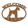 601225 - Airedale Puppy Welcome Metal Sign Wall Art