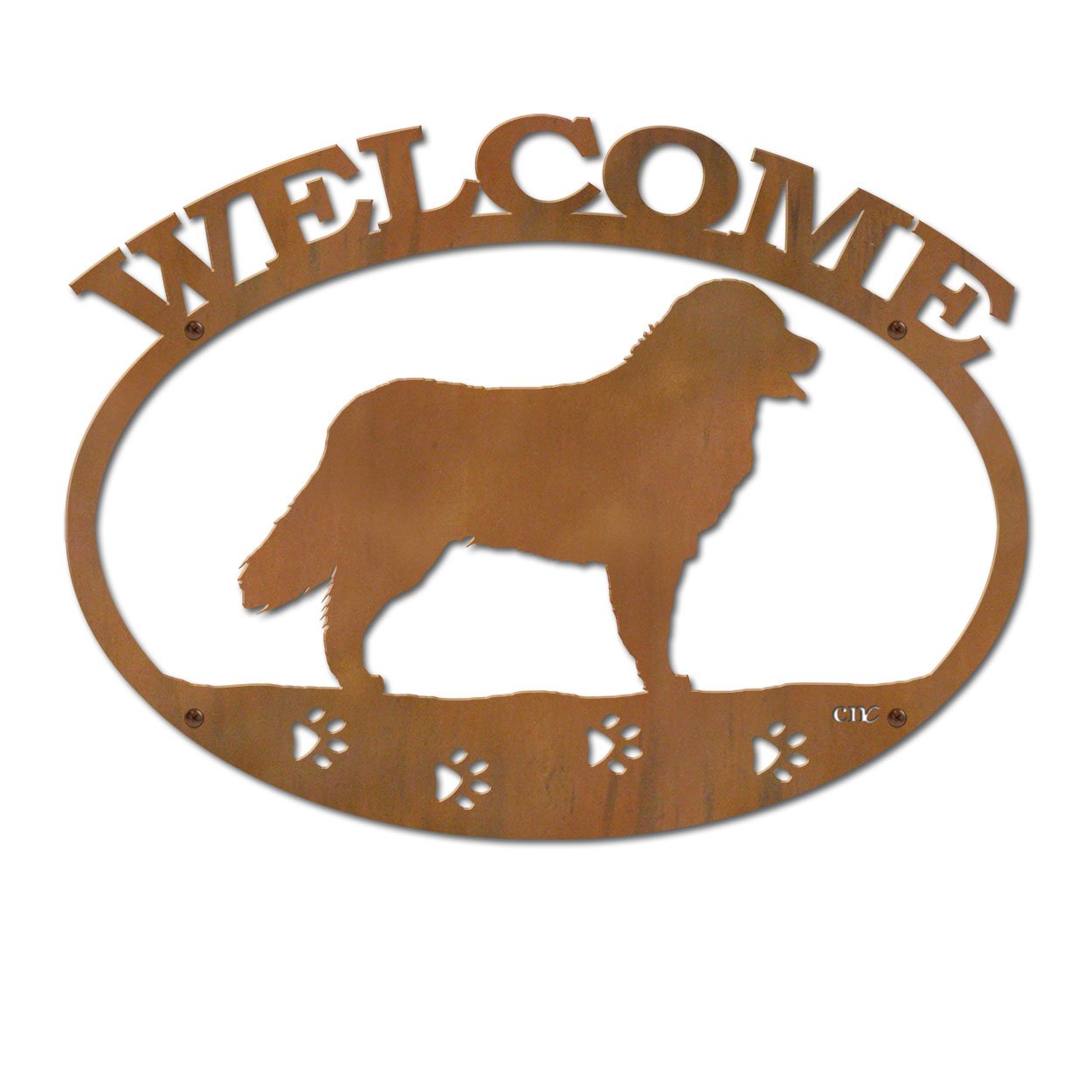 601230 - Bernese Mountain Dog Metal Welcome Sign